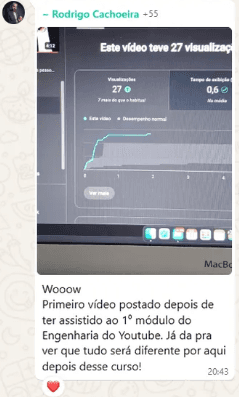 Conversa de alunos no WhatsApp